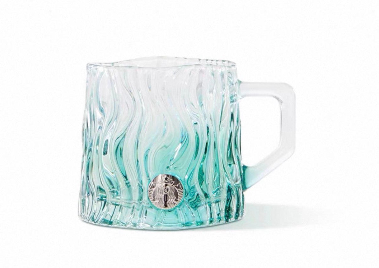 Taryn-Hirono cup set+sp glass cup+star-buck cup teal+ Star-buck glass cup green+ star-buck white glass cup