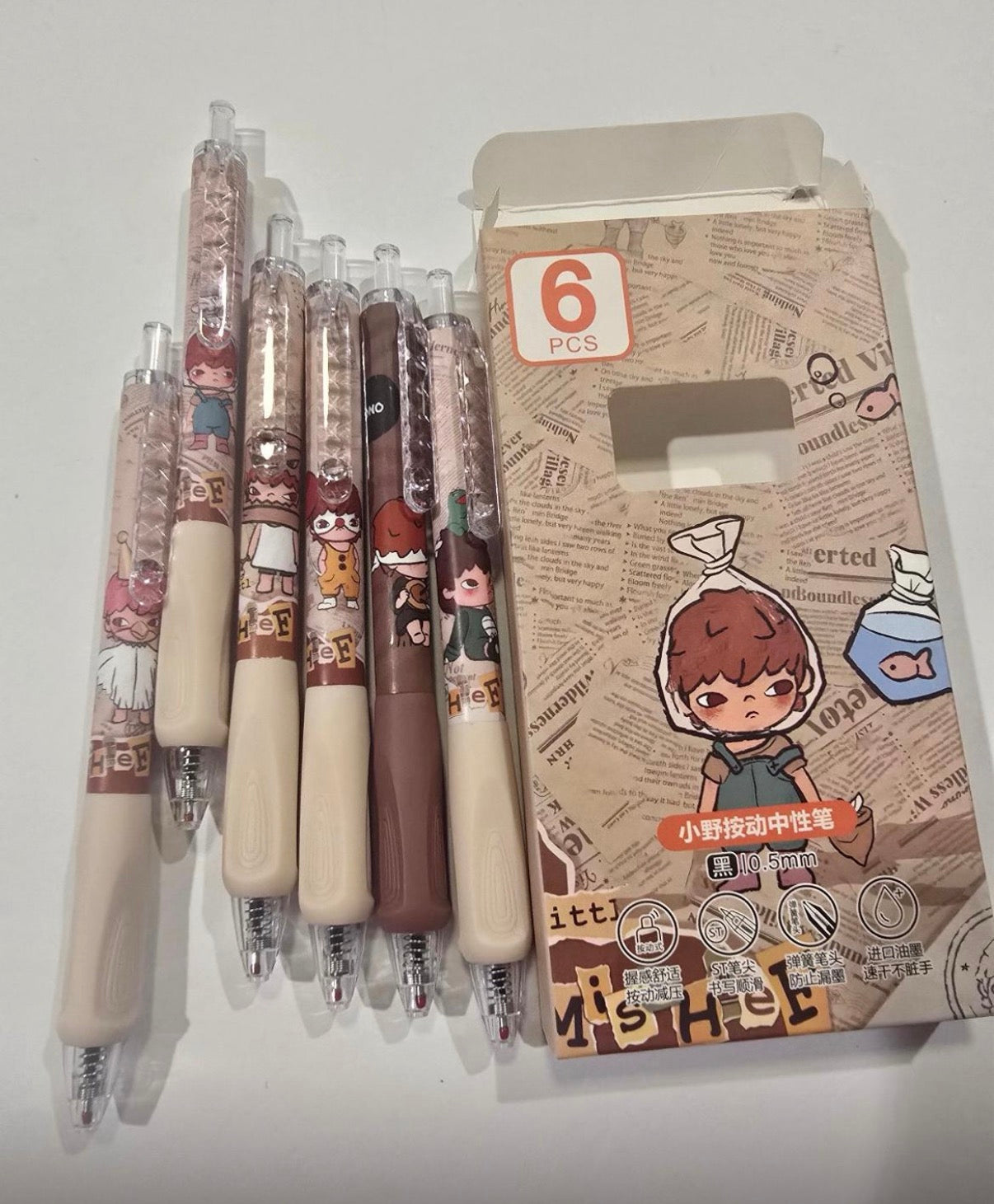Deim-Hirono frangrance keychains circled ones+ 2 hirono pen sets