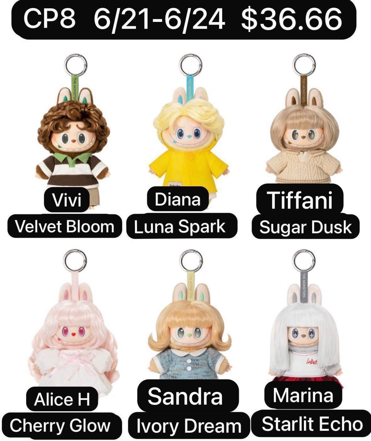 (Pre-Order)The Monsters Hair Salon Series Plush Blind Box