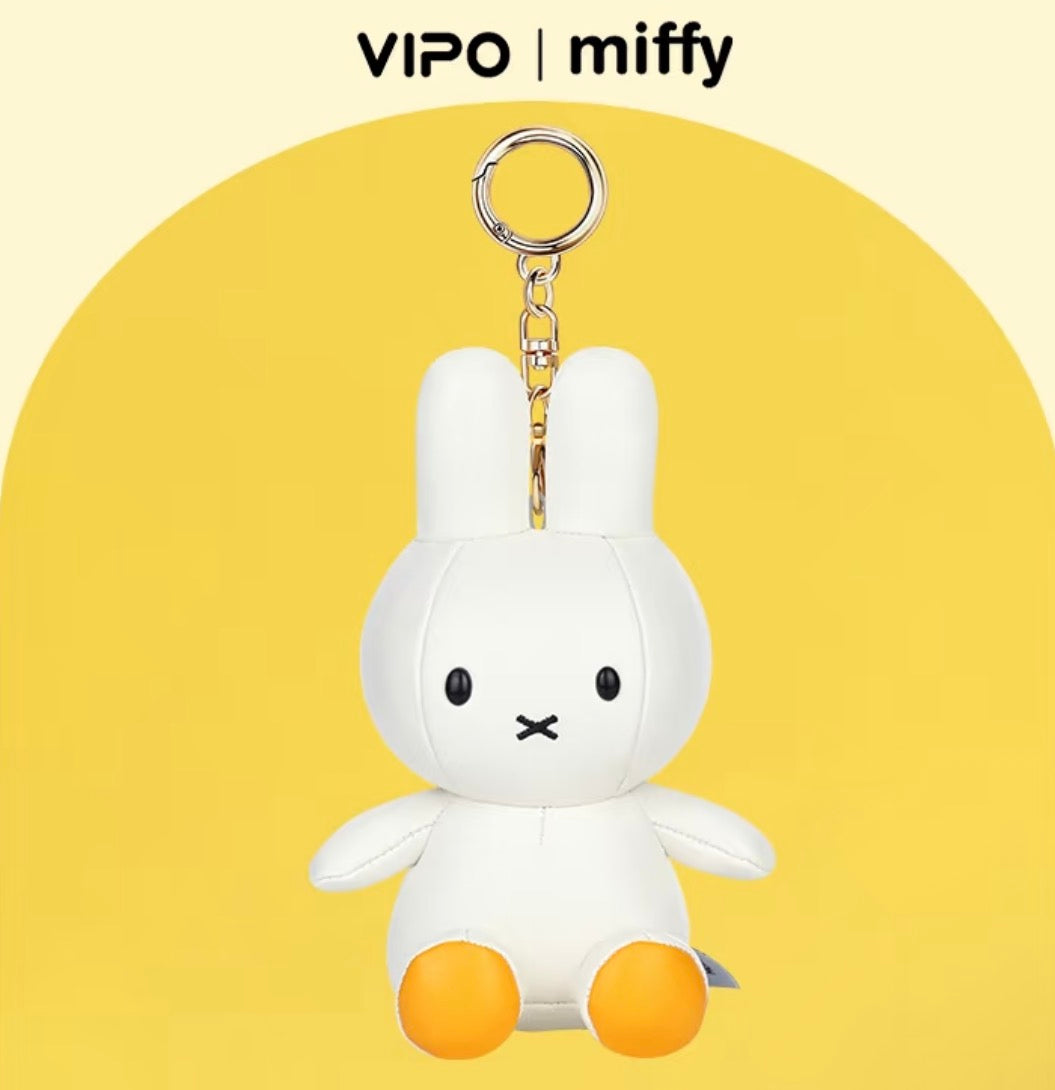 (Pre-Order) VIPO · Miffy Leather Charm Bag Charm