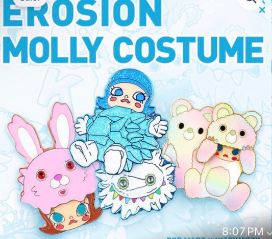 Annie-2 sets of erosion Molly pins 
1 sp phone charm
1 birthday pin CBB