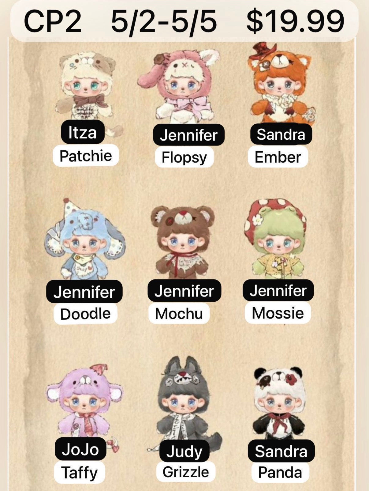 AnMoo The Lost Doll Blind Box