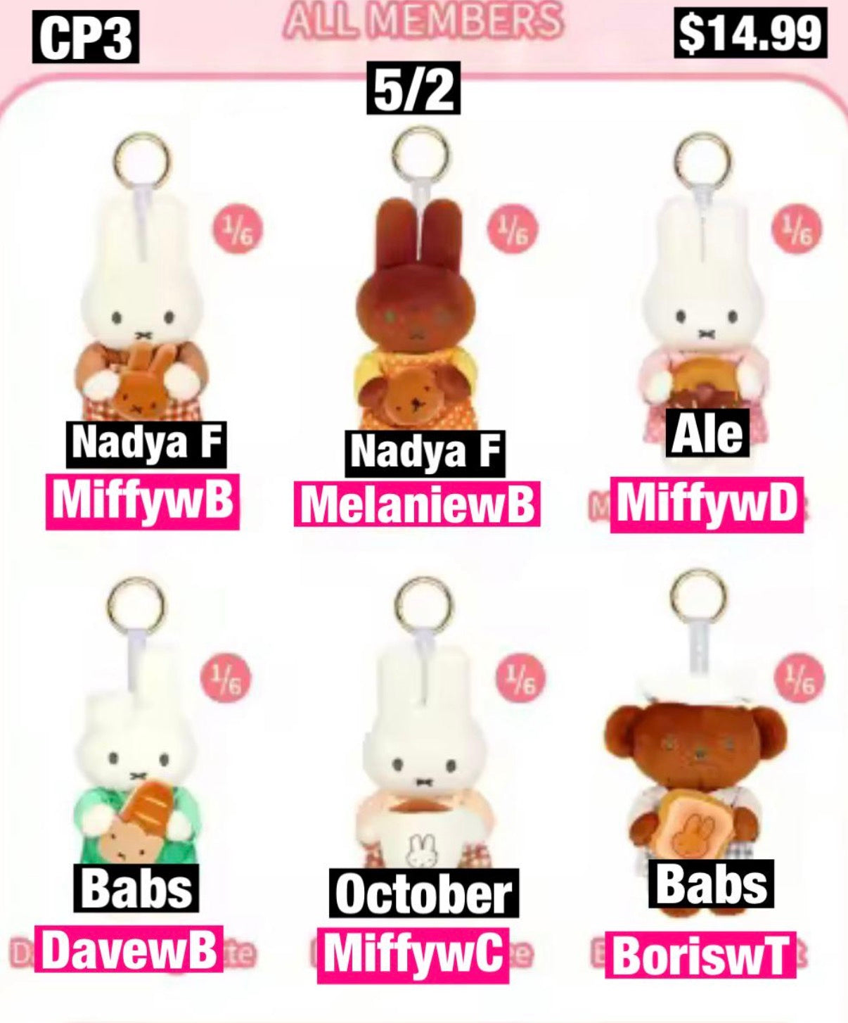 Miffy Baking Series Blind Box