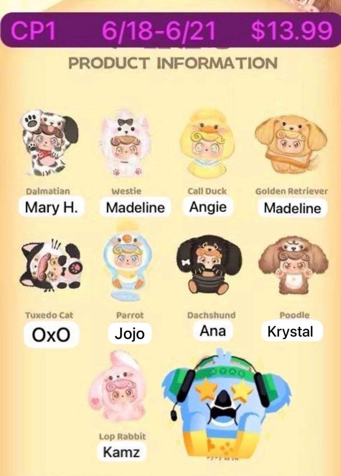 (Pre Order) QKid Qpets