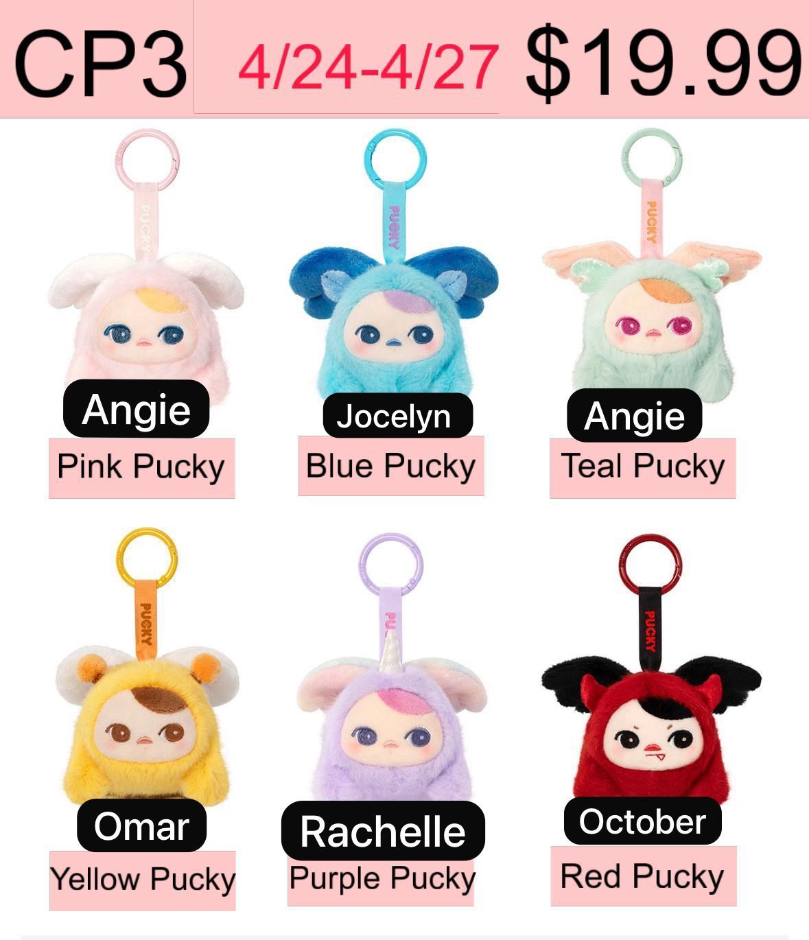 PUCKY BEANIE FLYING BABIES SERIES -PLUSH PENDENT