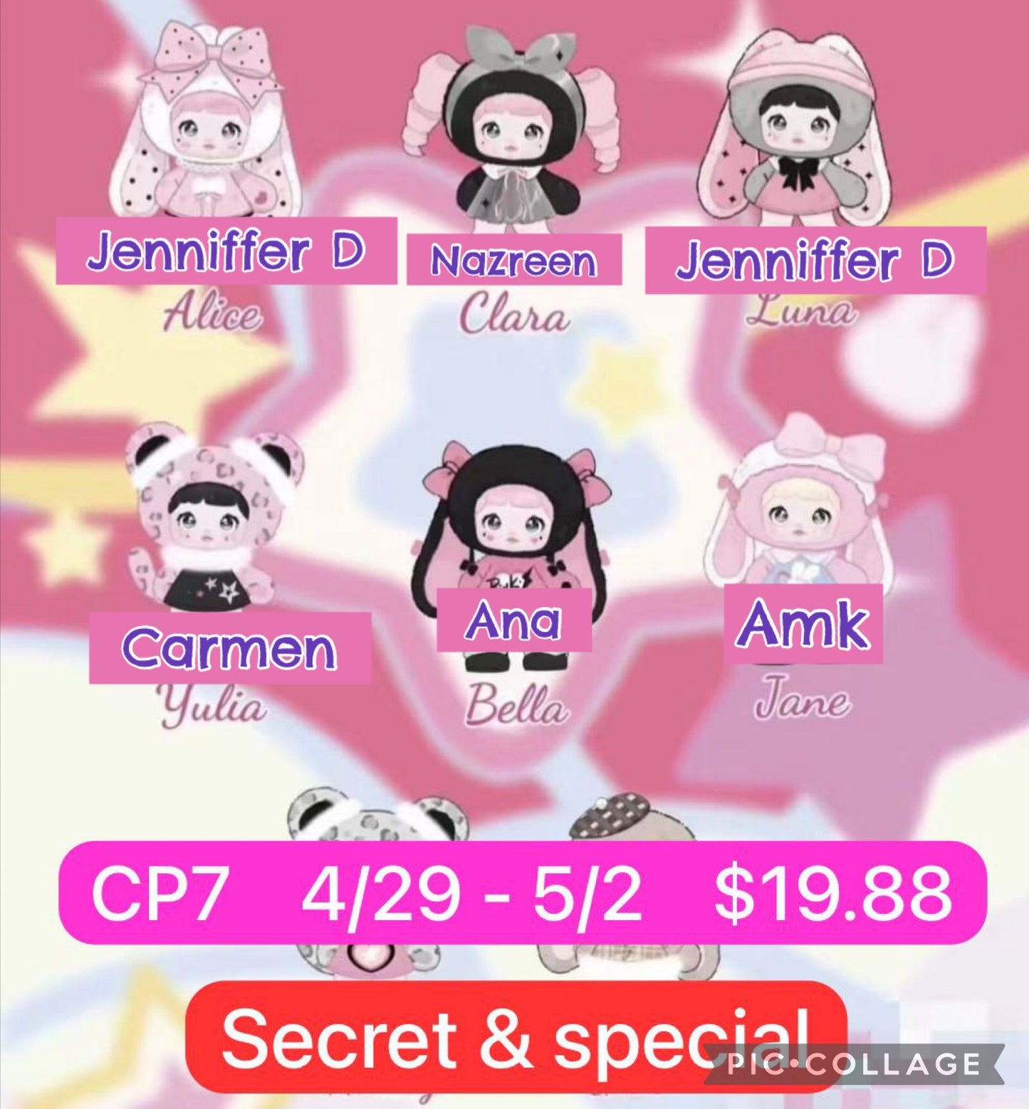 Nommi Pink Energy Plush Blind Box