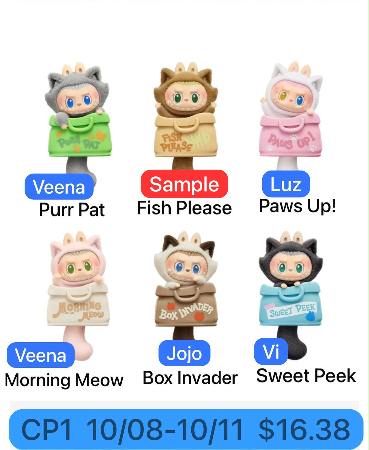 (Pre-Order) PPMT THE MONSTERS CAT MODE ON SERIES - Fridge
Magnet Blind Box