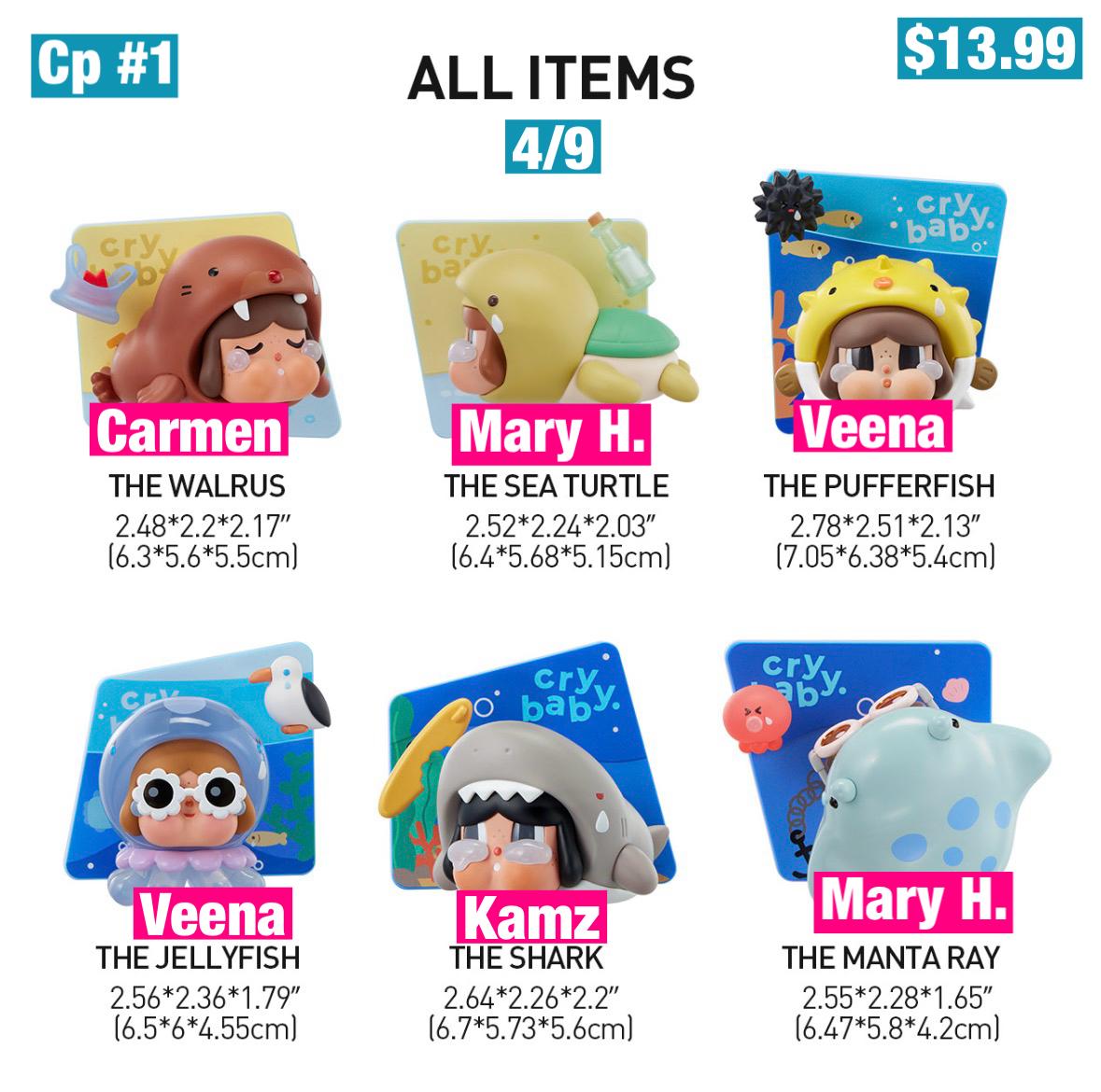 (Pre-Order) CRYBABY Cry Me an Ocean Series Fridge Magnet Blind Box