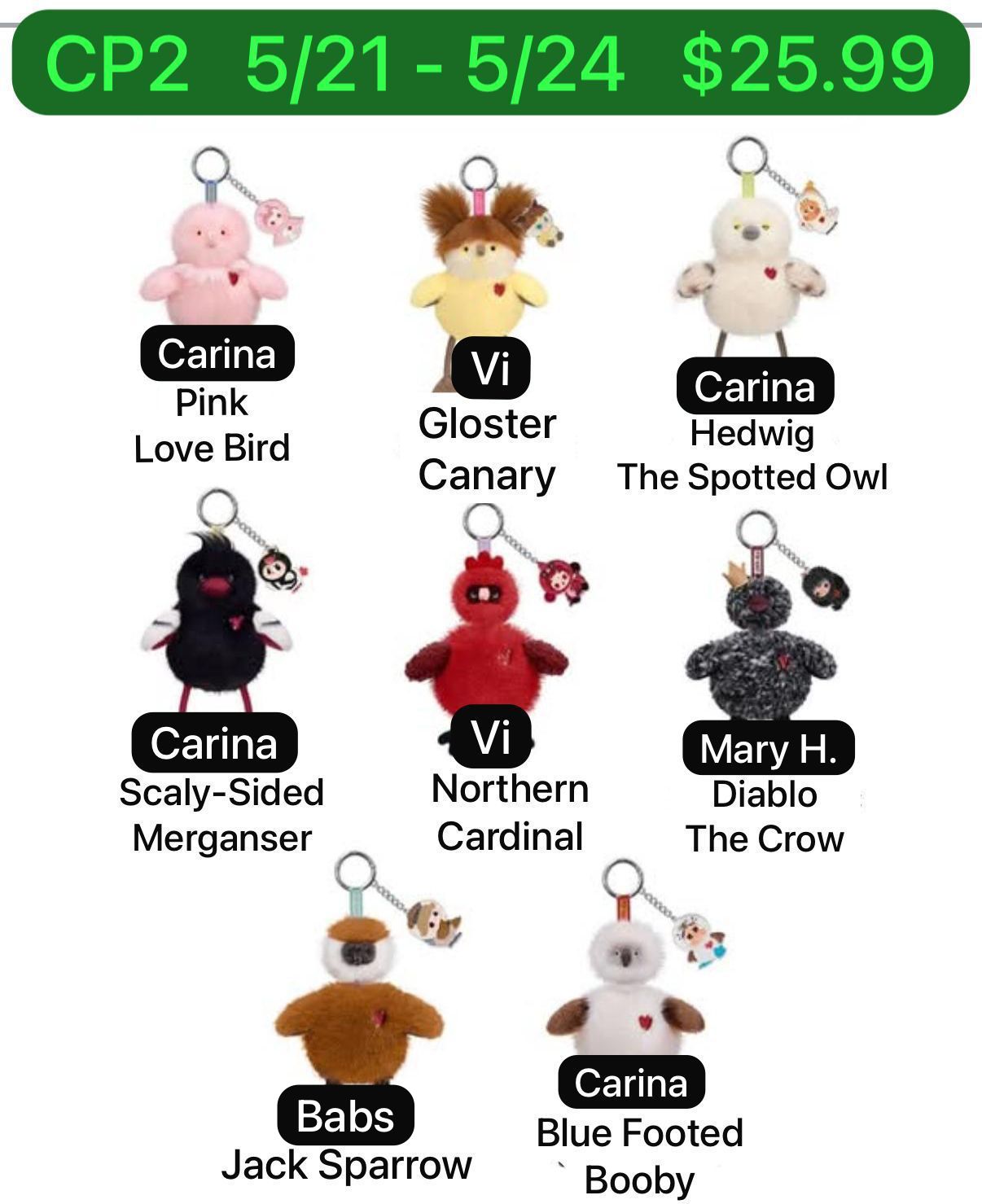 (Pre Order) Pop Mart Dear Bird-Sachet Pendant