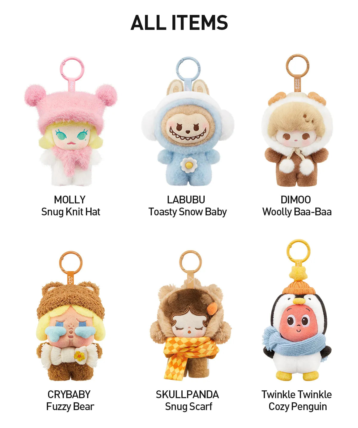 POP BEAN Fluffy & Cozy Series-Plush Pendant Blind Box