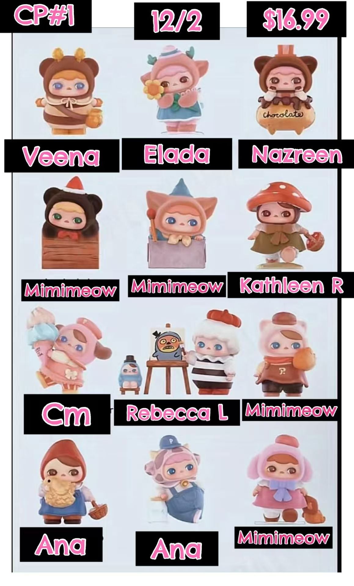 (Available 12.13)Pucky Fairies Market Figure Blind Box