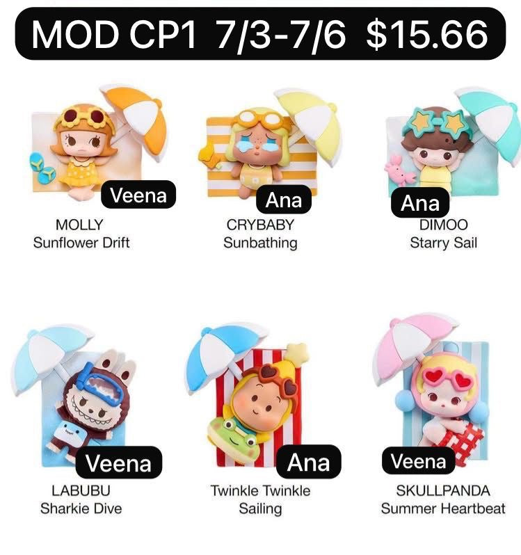 (Pre-Order) Island Vacation Refrigerator Magnet Series Blind Box