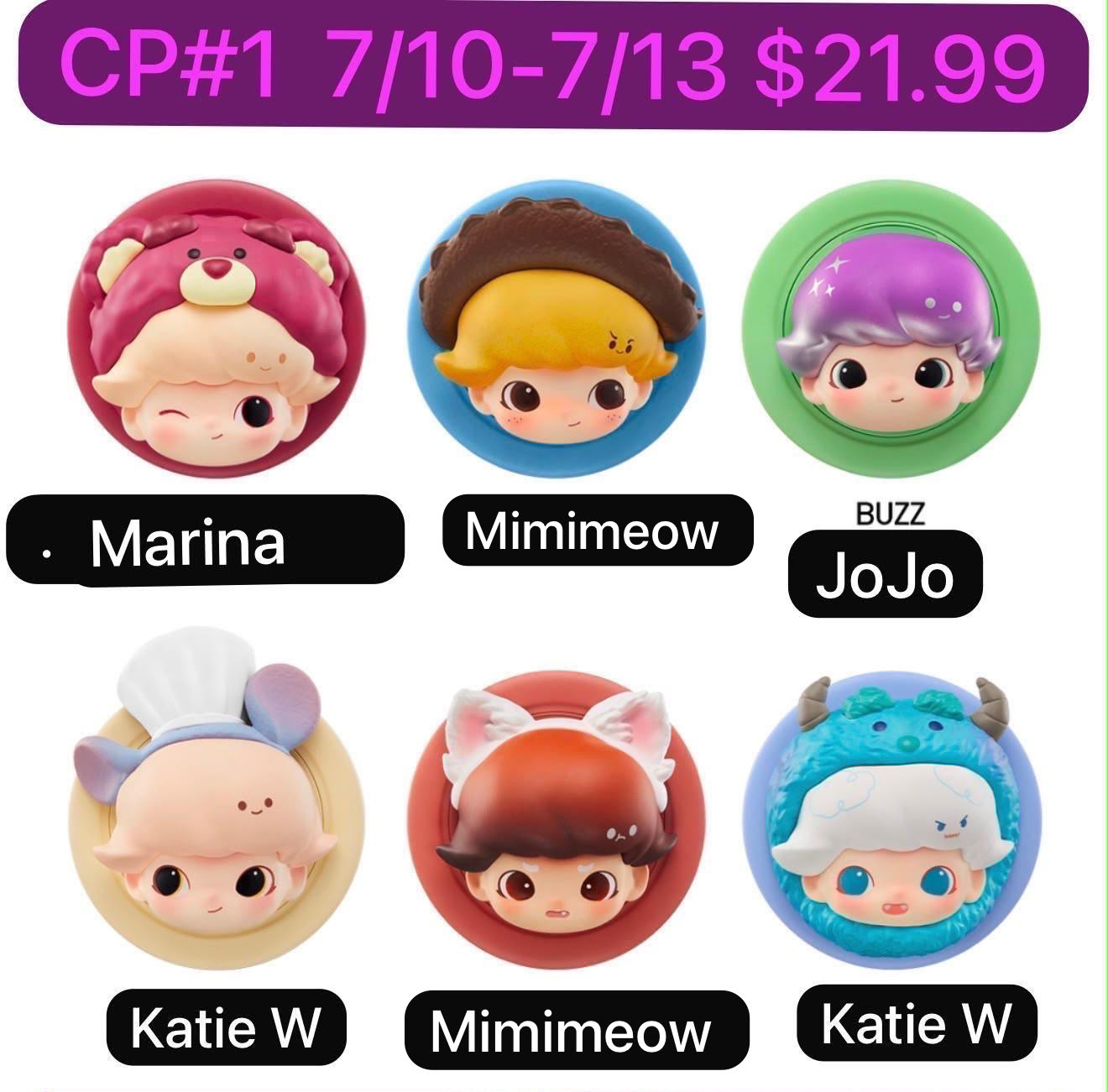 (Pre-Order)Dimoo World x Pixar Series Magnetic Phone Holder Blind Box