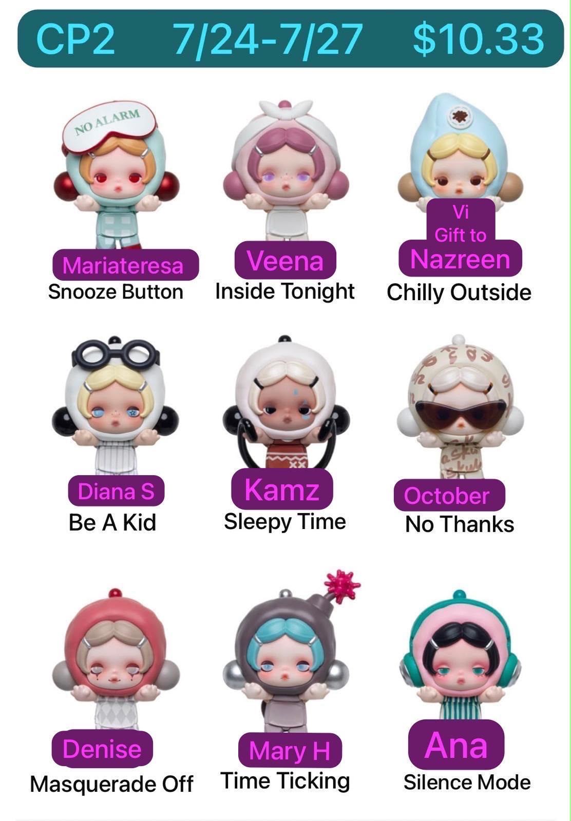 θ Skullpanda Off Mode Series Small Figures