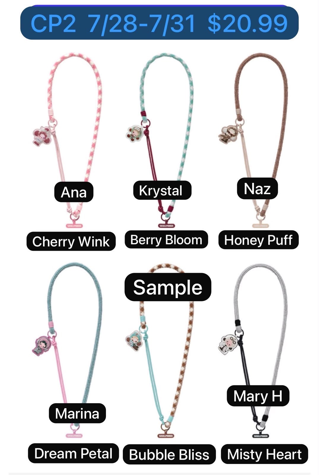 θ Skullpanda Off Mode Phone Lanyard