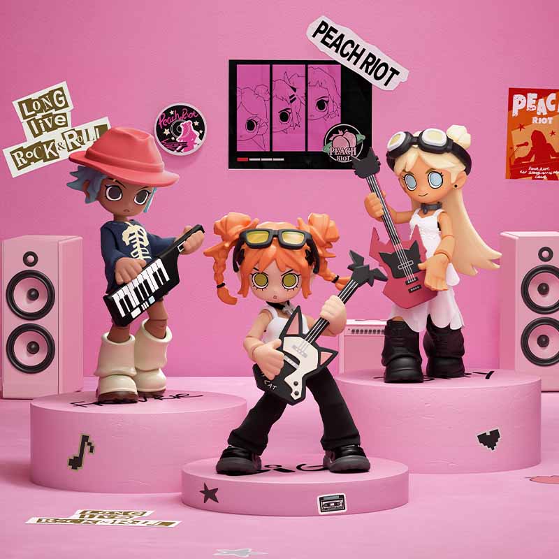 Peach Riot Carry The Music Series Block Pendant