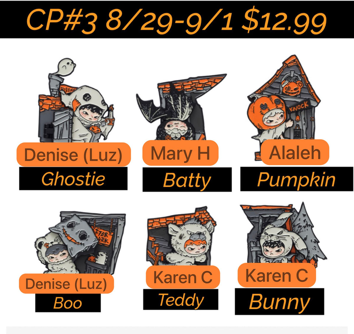 (Pre-Order) PPMT Hirono After Dark Series Fridge Magnet Blind Box