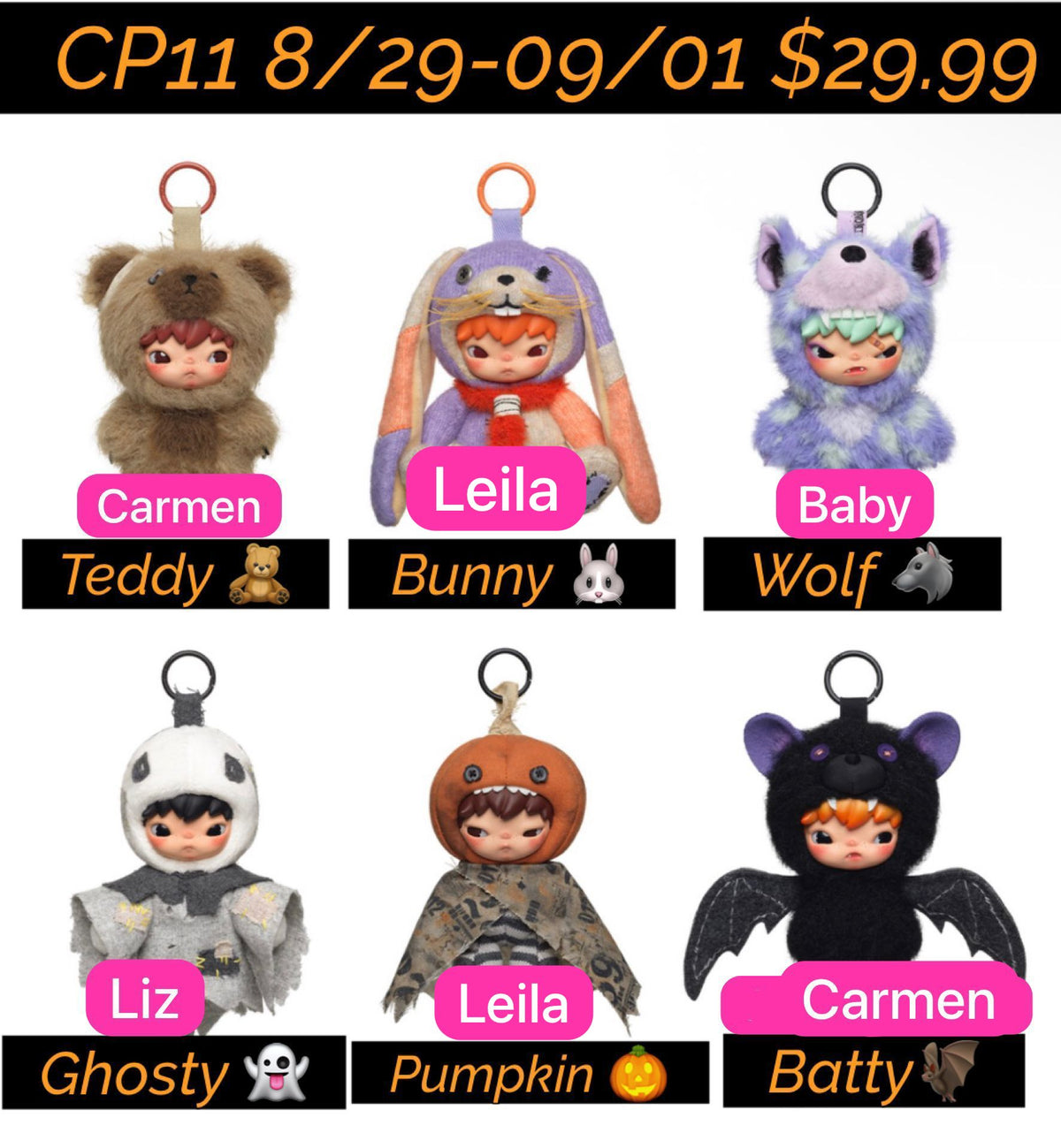 PPMT Hirono After Dark Plush Series blind box