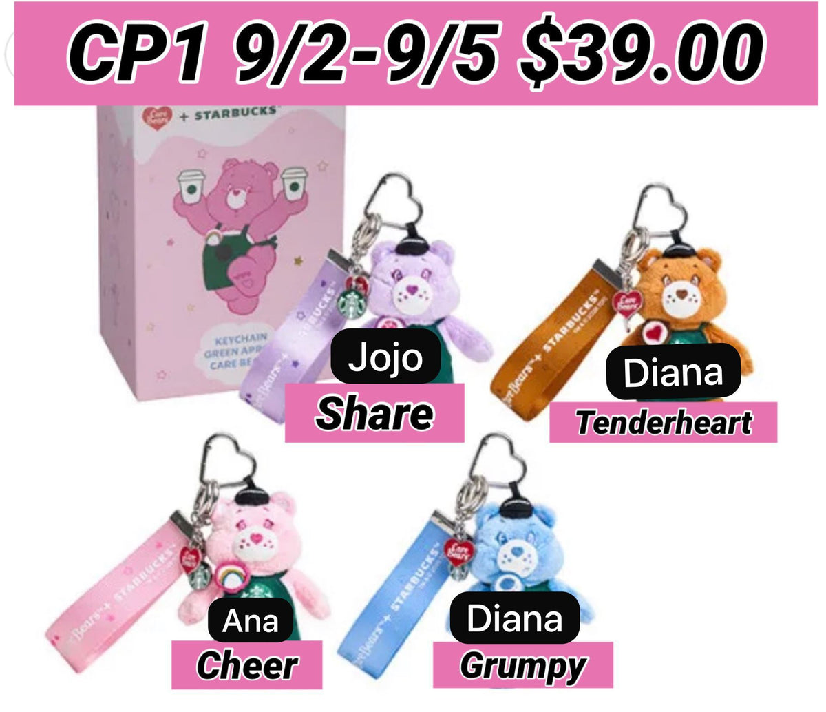 (Pre-Order)Taiwan SB x Care Bears Collab release 09/07/26