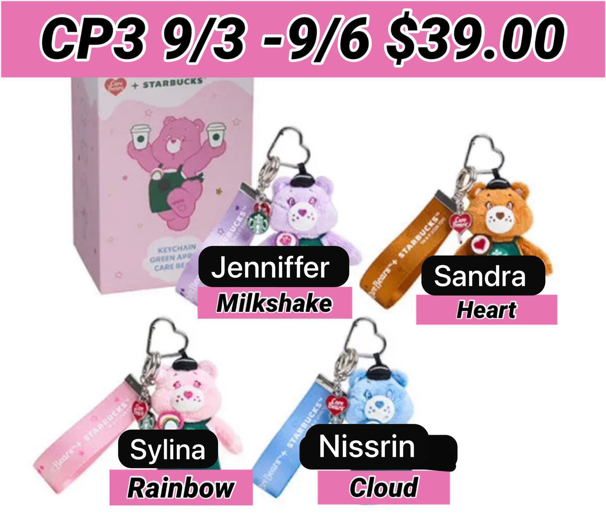 (Pre-Order)Taiwan SB x Care Bears Collab release 09/07/26