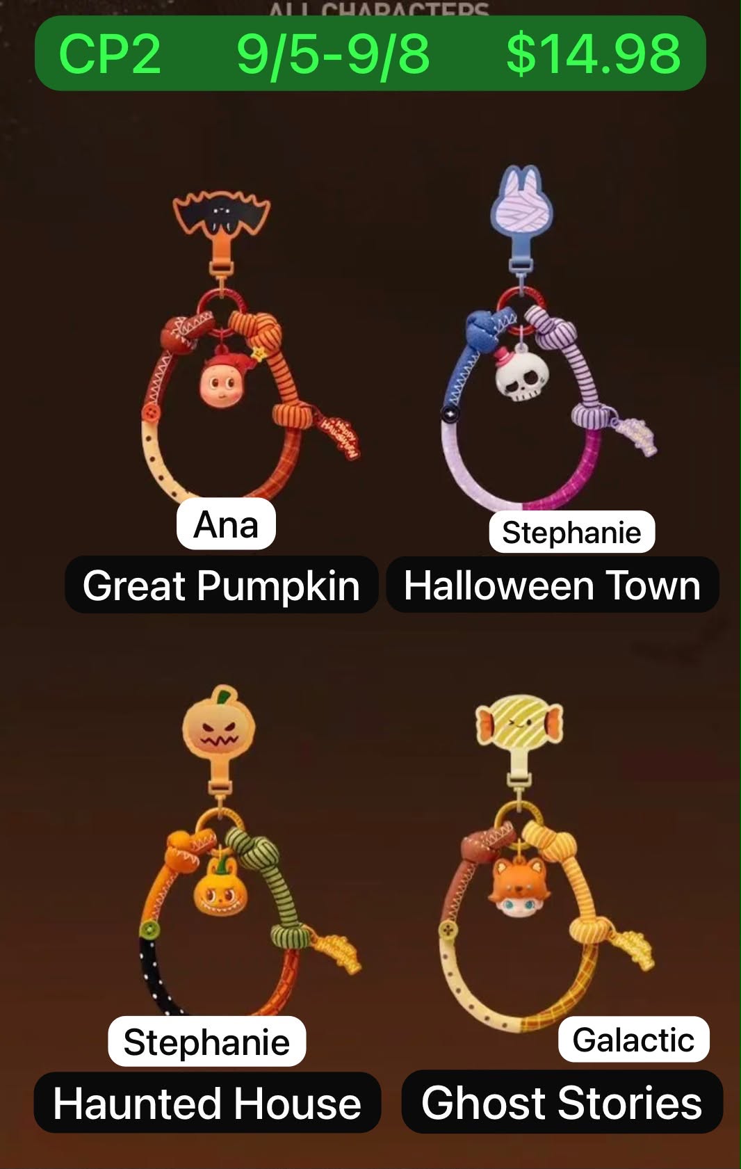 (Pre-Order) Spooky Bakehouse Series Strap Blind Box