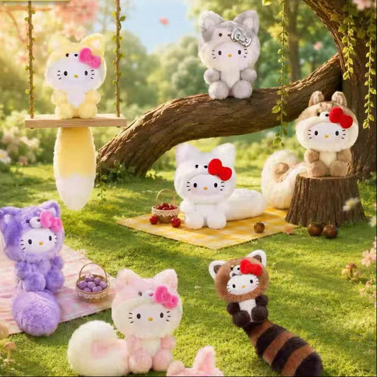 Hello Kitty Forest Animal Plush Keychain Blind Box