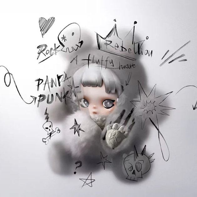 (Pre-Order) SKULLPANDA Punk Panda Plush Doll
