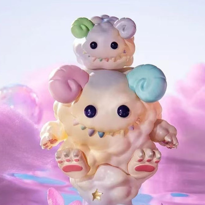 PPMT x INSTINCTOY Monster Fluffy Joyful Life Series Flames Figure (opened bag opened box)