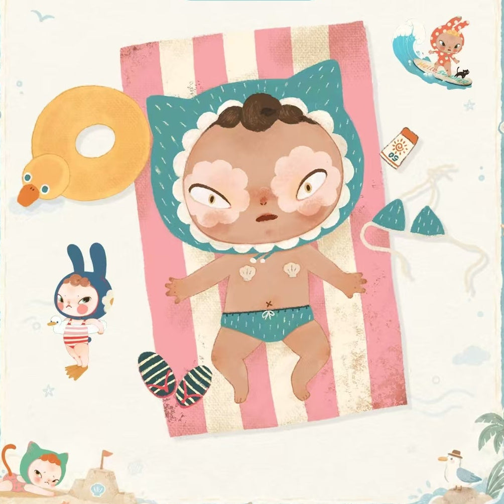 (Pre-Order) Sooya Beach Holiday Ban Figure Pop‑up Limited Blind Box
