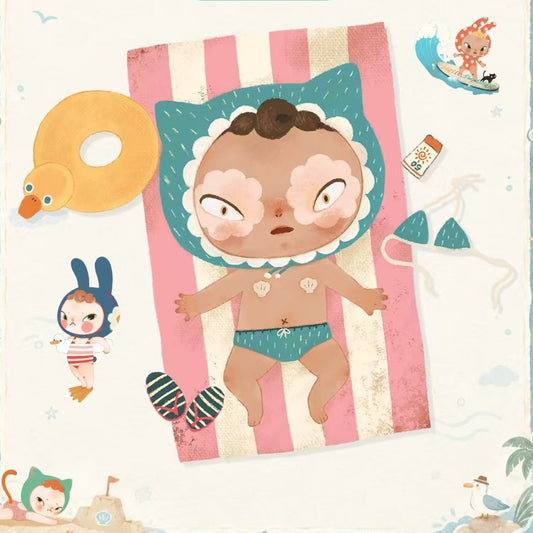 (Pre-Order) Sooya Beach Holiday Ban Figure Pop‑up Limited Blind Box