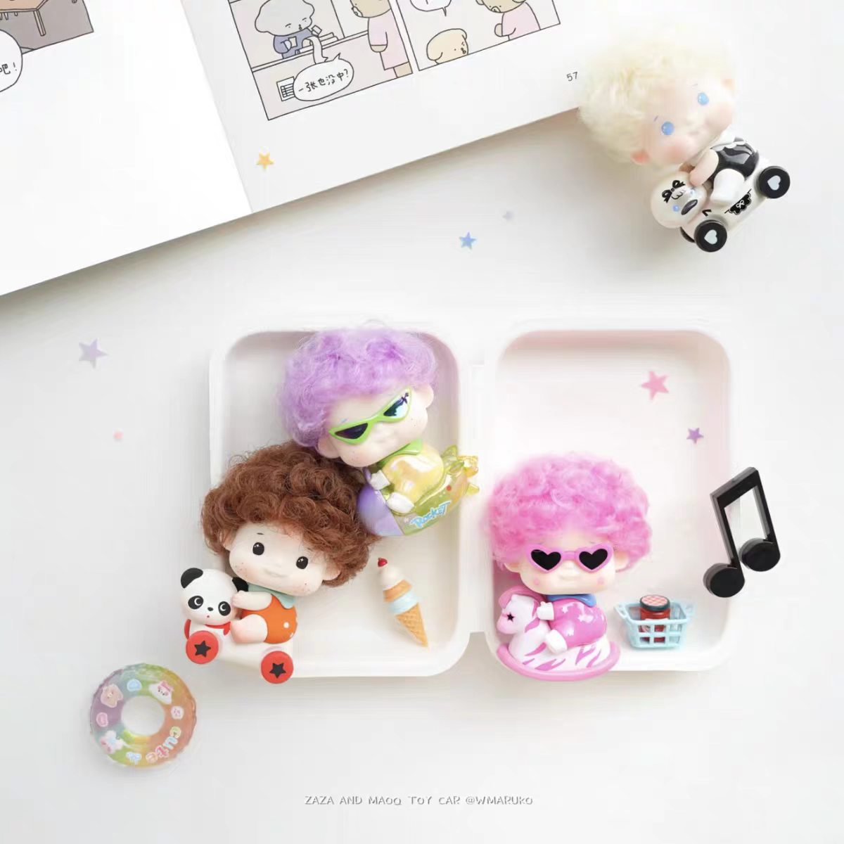 ZaZa Retro Toy Car Mini Figure Blind Box
