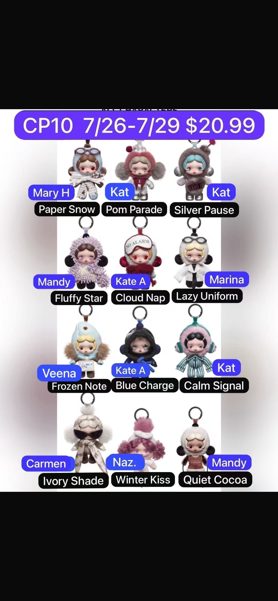 θ Skullpanda Off Mode Series Plush Pendant
