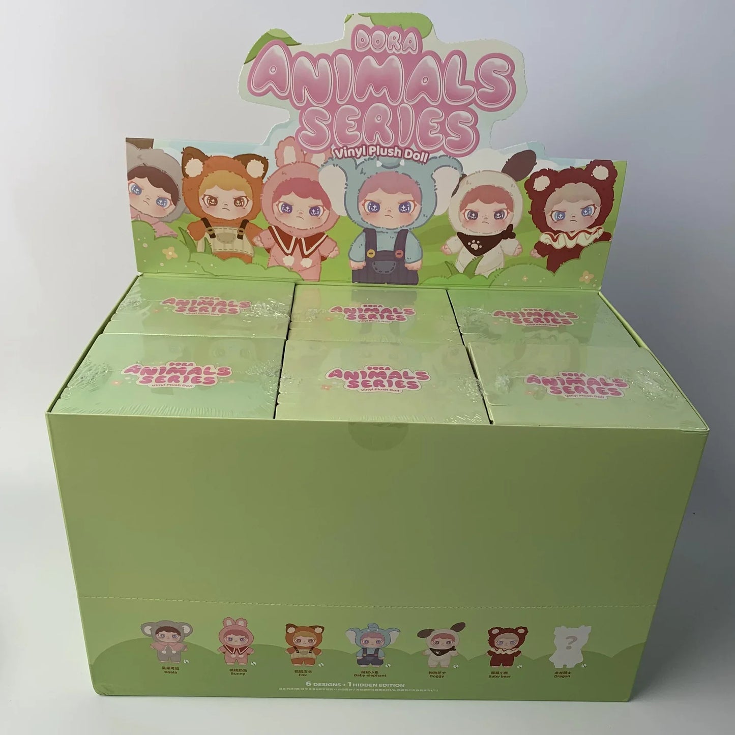 DORA Fuzzy Animal Institute Series Vinyl Plush Dolls Blind Box【TNT】