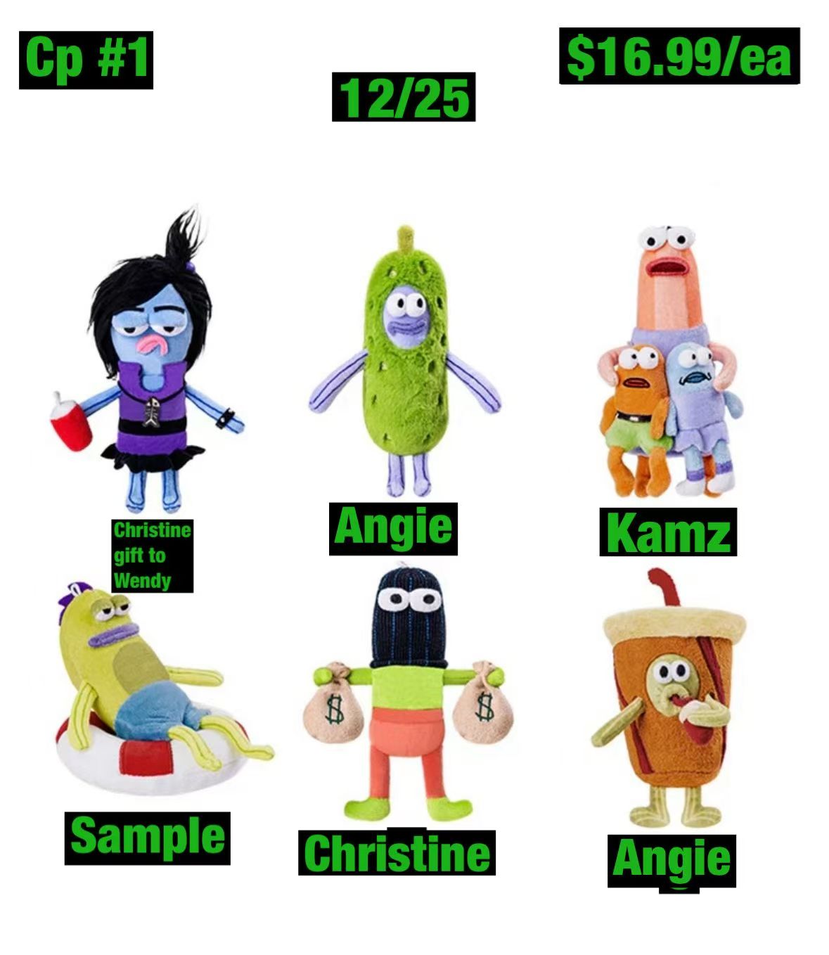 Bikini Bottom Mermaid Plush Blind Box