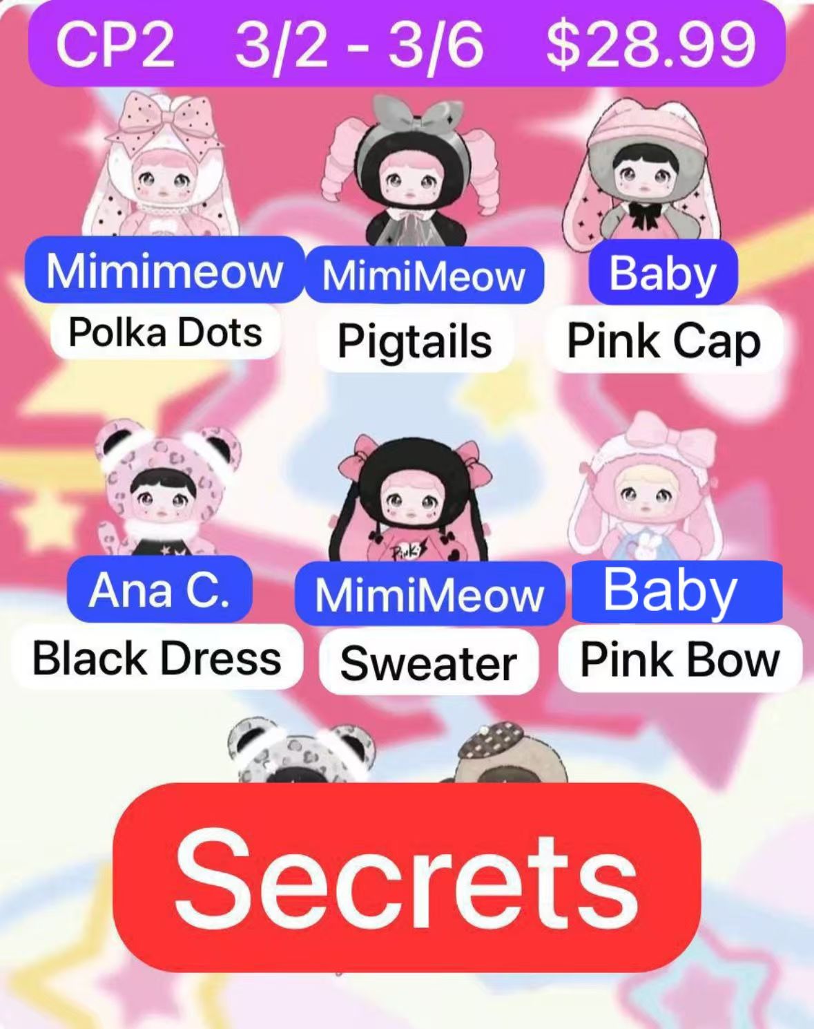 （Pre-Order）Nommi Pink Energy Plush Blind Box