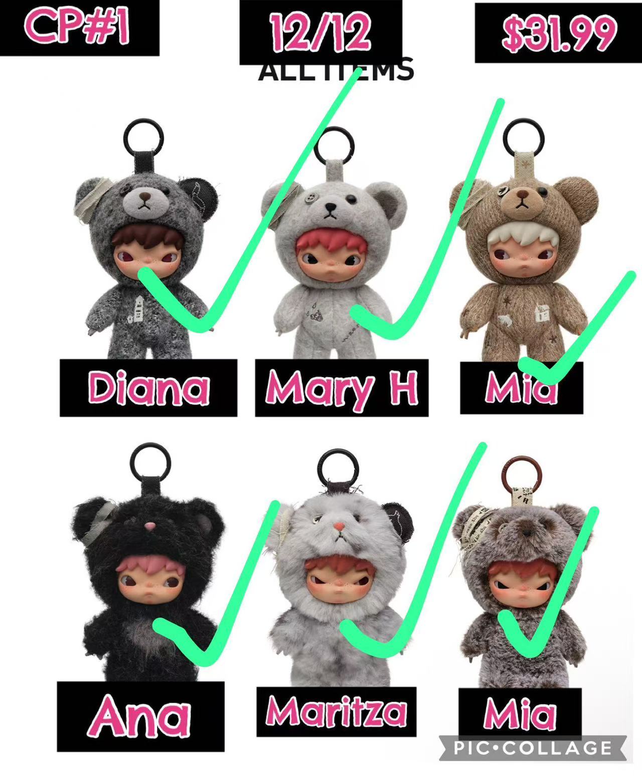 Hirono Road Journal Series-Plush Doll Pendant Blind Box