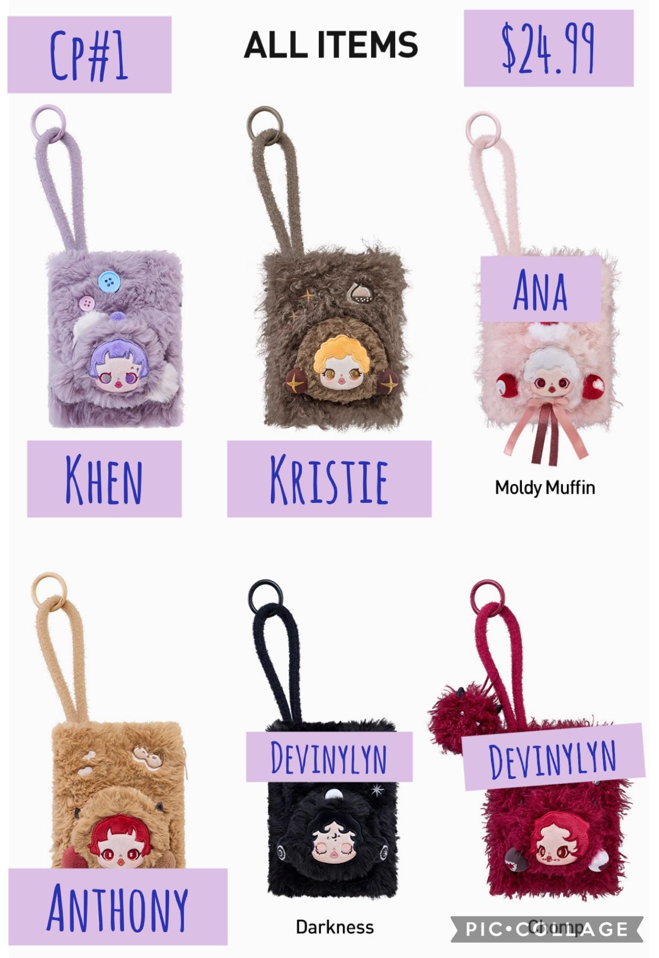 SKULLPANDA You Found Me！Series Plush Mini Bag