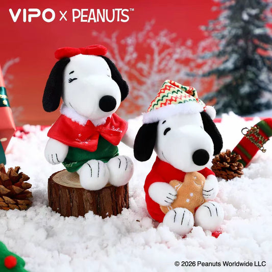 (Pre-0rder) VIPO × PEANUTS Winter Series Plush Keychain Blind Box