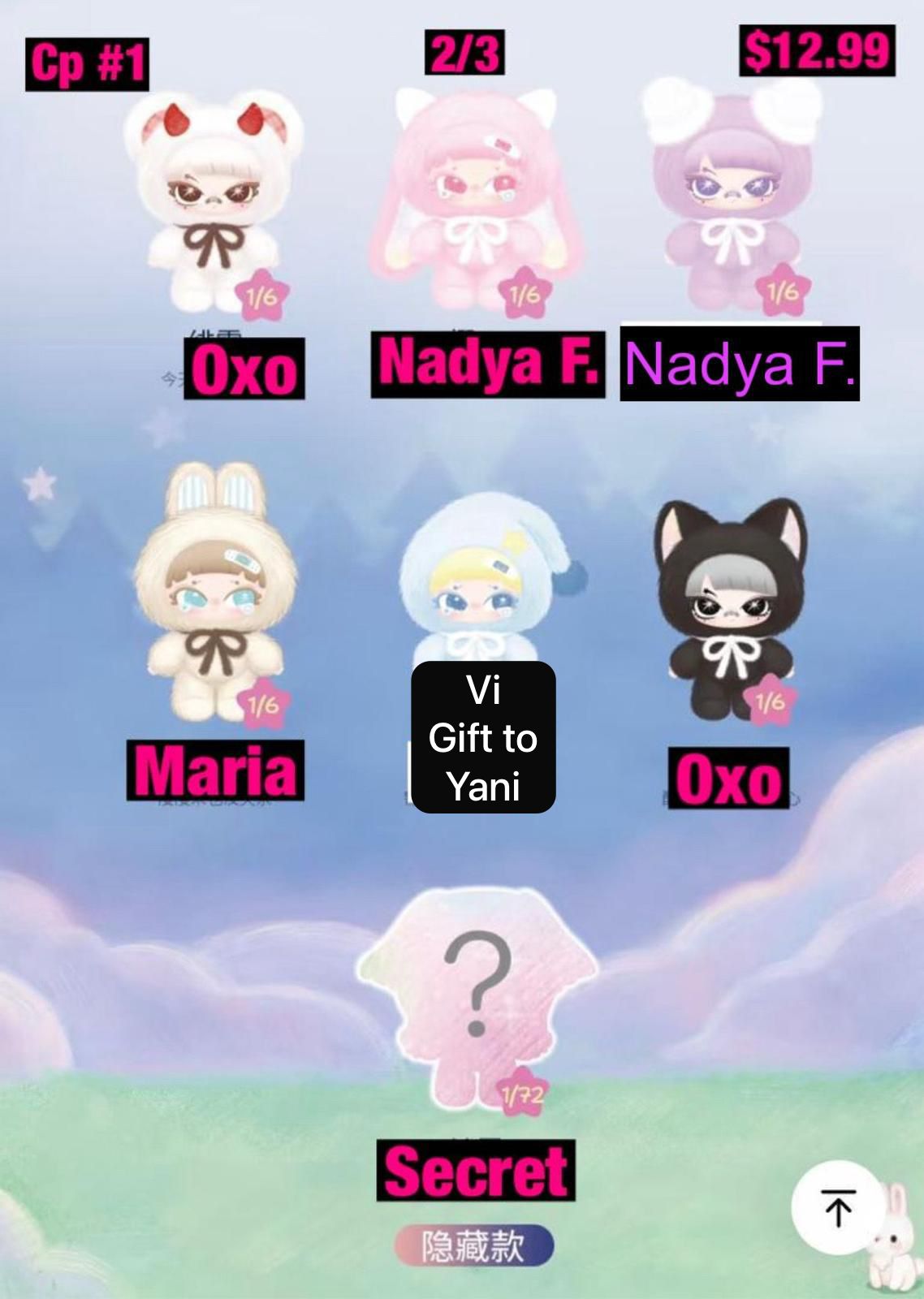 NoNoVa Twin Dream Forest Series Plush Blind Box