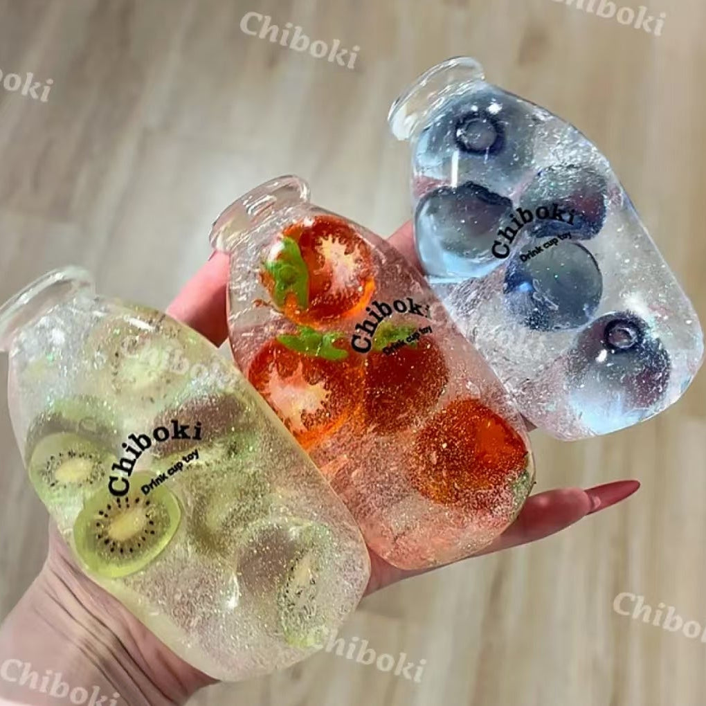 Fruit Bottle Vaseline-like handmade stress ball squishy toy