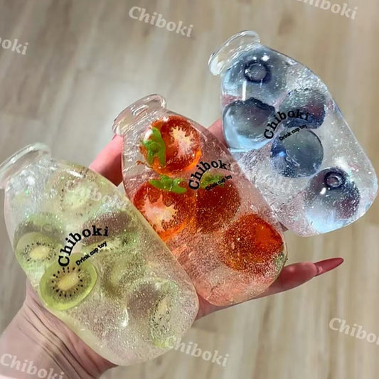 Fruit Bottle Vaseline-like handmade stress ball squishy toy