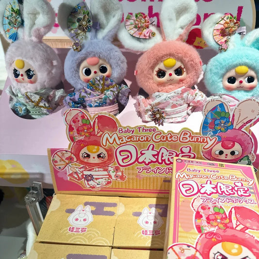 Baby Three-Macaron Cute Bunny Japan Limited Blind Box